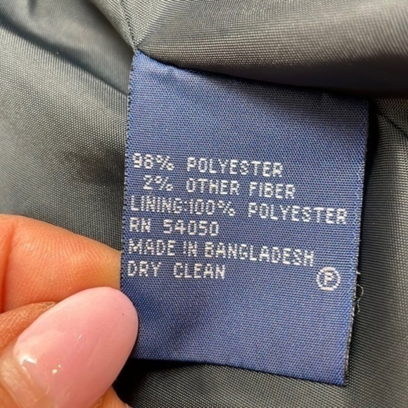 Evan-Picone Suit Dark Gray Pin Stripe Blazer, Size 12 - Picture 8 of 11